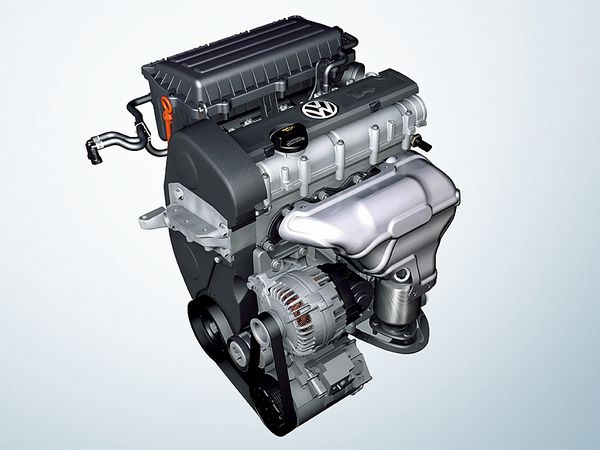 ▲10年5月までの現行ポロが搭載した1.4L DOHCエンジン。全然悪くなく、むしろ力強い優れたエンジンです