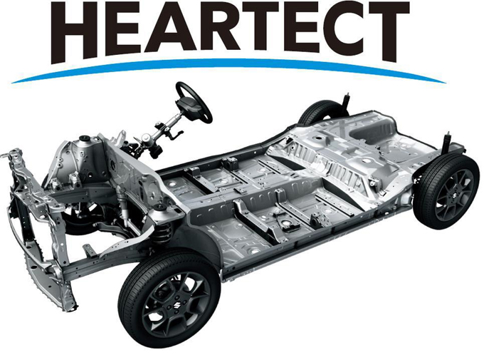 ▲新プラットフォーム「HEARTECT（ハーテクト）」は軽自動車と小型車に採用。骨格を滑らかにつなぎ、補強部品を削減することで、剛性アップと軽量化を両立しています