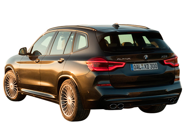 BMWアルピナXD3を後方写真