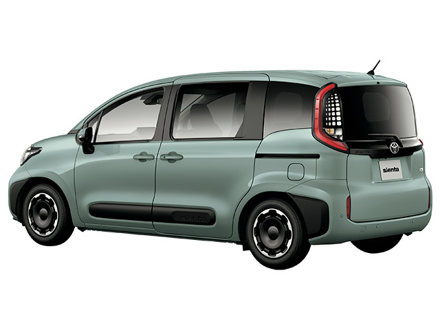 トヨタシエンタ1.5 Gを後方写真
