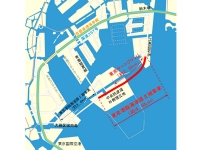 東京ゲートブリッジは東京港の最も外側に位置しているため、外洋から見るとまさに東京の玄関口となる
