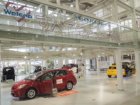 トヨタ シティショウケースに展示されている福祉車両。気軽に試してみるには最適。ホームページから予約すれば試乗も可能だ