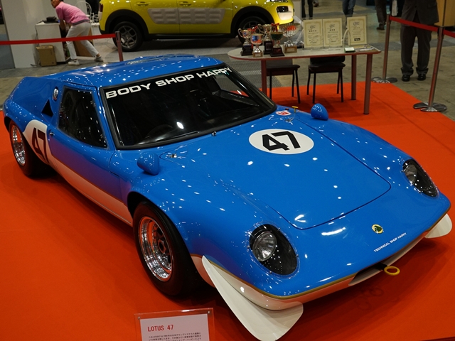 ▲こちらはレストアされたロータス47。実は1969年の日本グランプリのクラス優勝車で、その後しばらく放置されていたとのこと