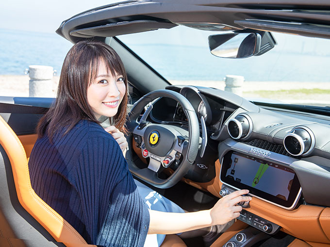 女優 北乃きいが憧れのフェラーリでドライブ 自身のカーライフについても語る 旬ネタ 日刊カーセンサー
