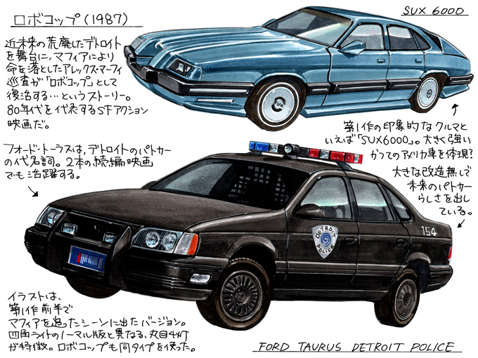 図説で愛でる劇中車 第20回】「ロボコップ」シリーズに登場した、近