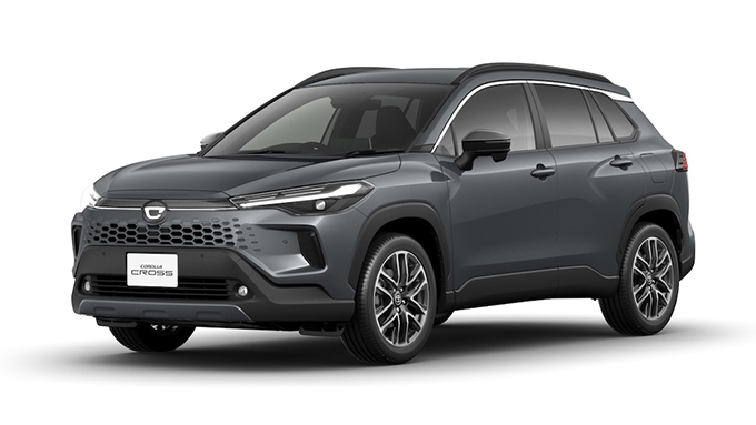 カローラクロスのサイドシルエット