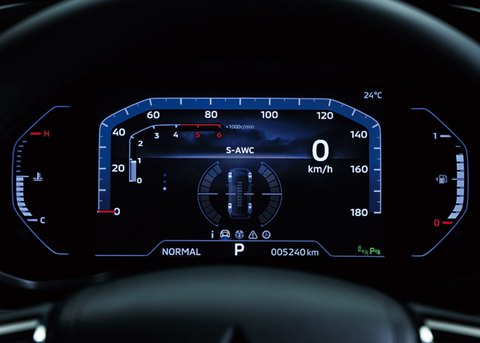 新型デリカD:5のメーター