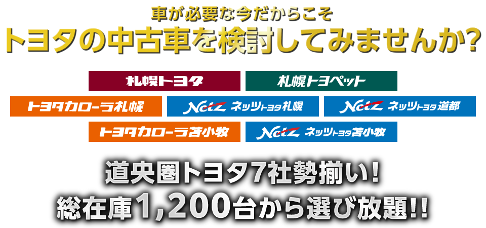 車が必要な今だからこそ中古車を検討してみませんか？