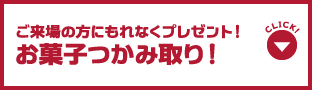 ご来場の方にもれなくプレゼント！お菓子つかみ取り！