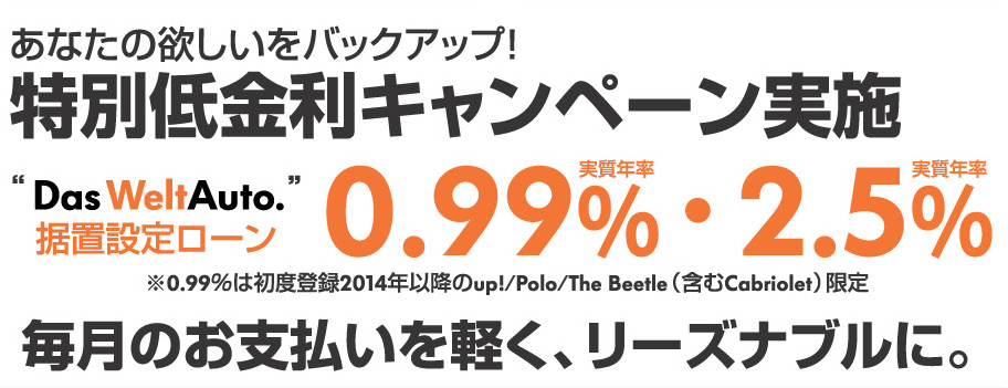 特別低金利キャンペーン実施
