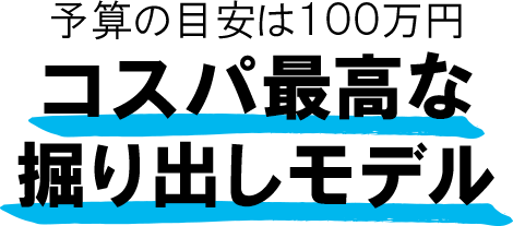 予算の目安は１００万円　コスパ最高な掘り出しモデル