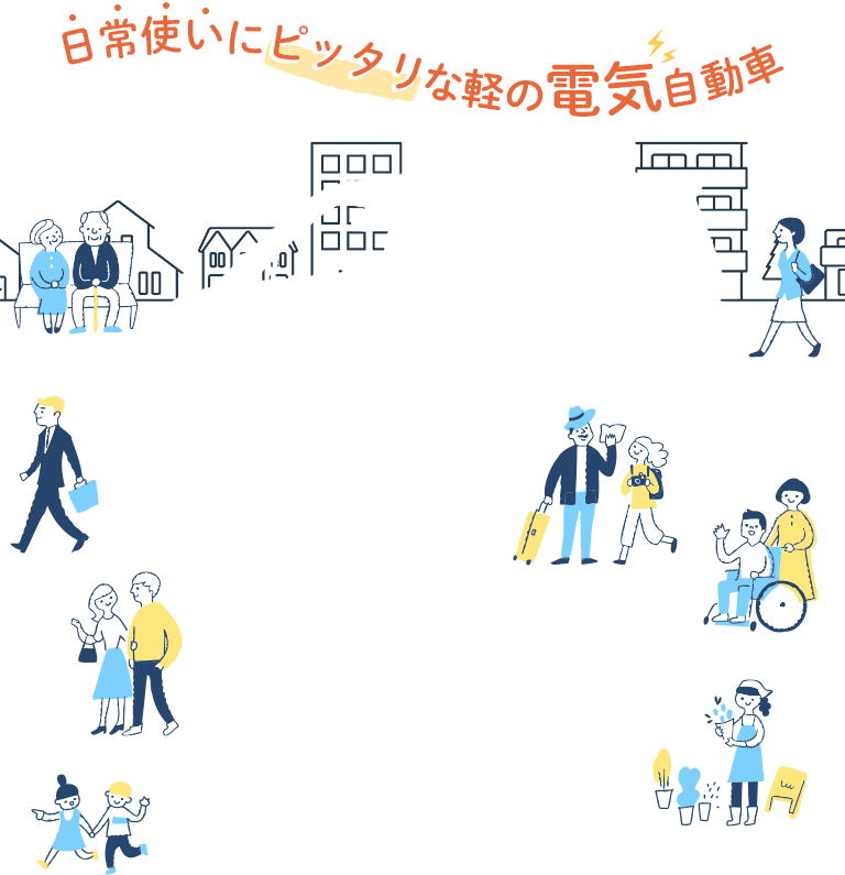 日常使いにピッタリな軽の電気自動車